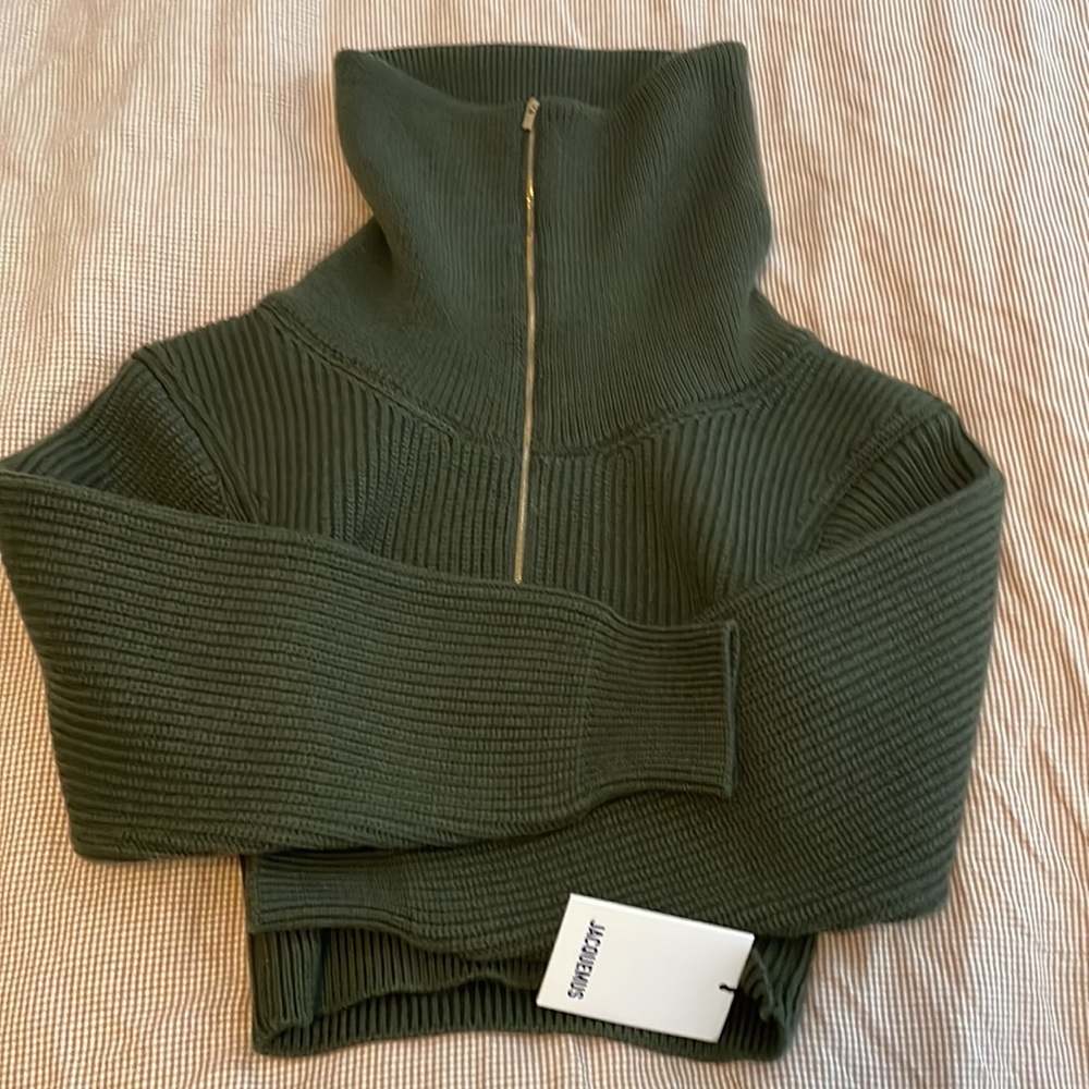 Jacquemus La Maille Risoul Sweater NWT Green Sz 36 (US 4)